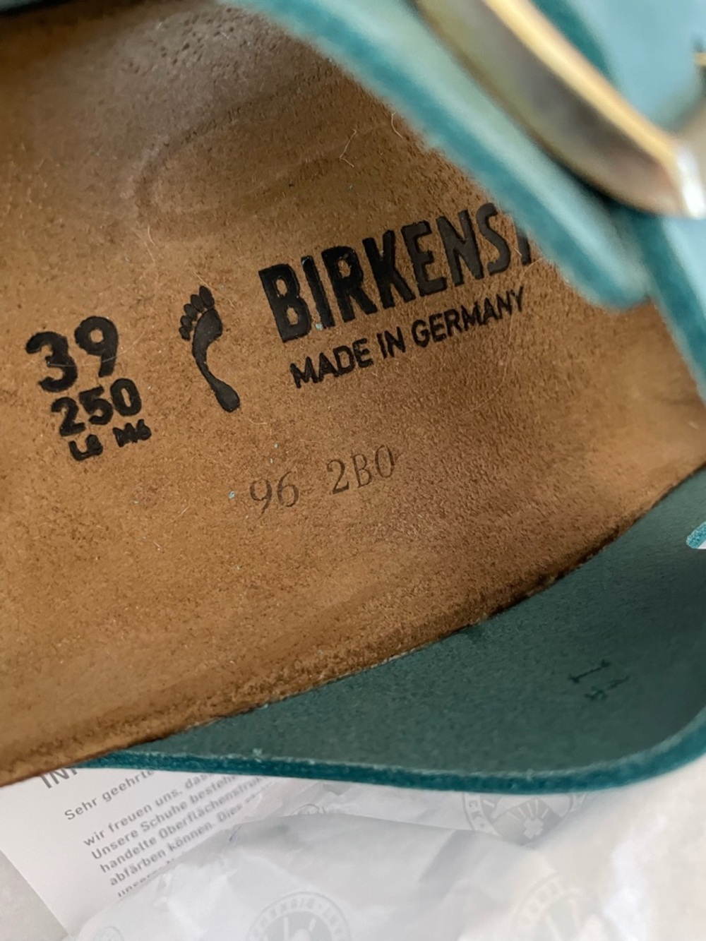 Birkenstock Arizona BS Sandals Biscay Bay Narrow Fit Women’s 39 EU / 8 US - Picture 8 of 8